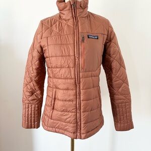 Patagonia Women's Puffer Jacket in Rust Brown